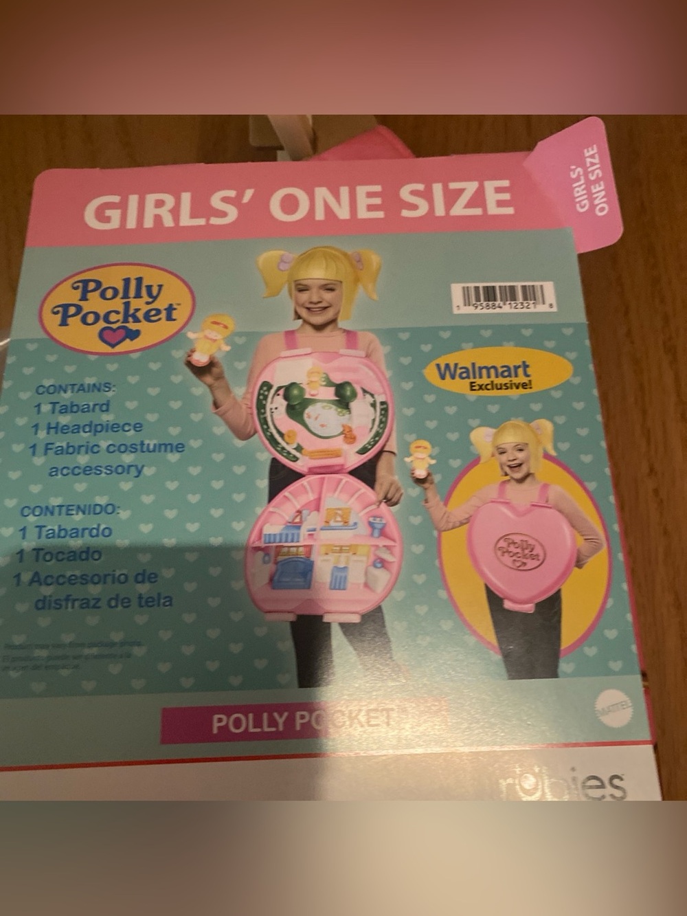 Polly Pocket Kids' Pink Play Case Costume one size new - Picture 2 of 3